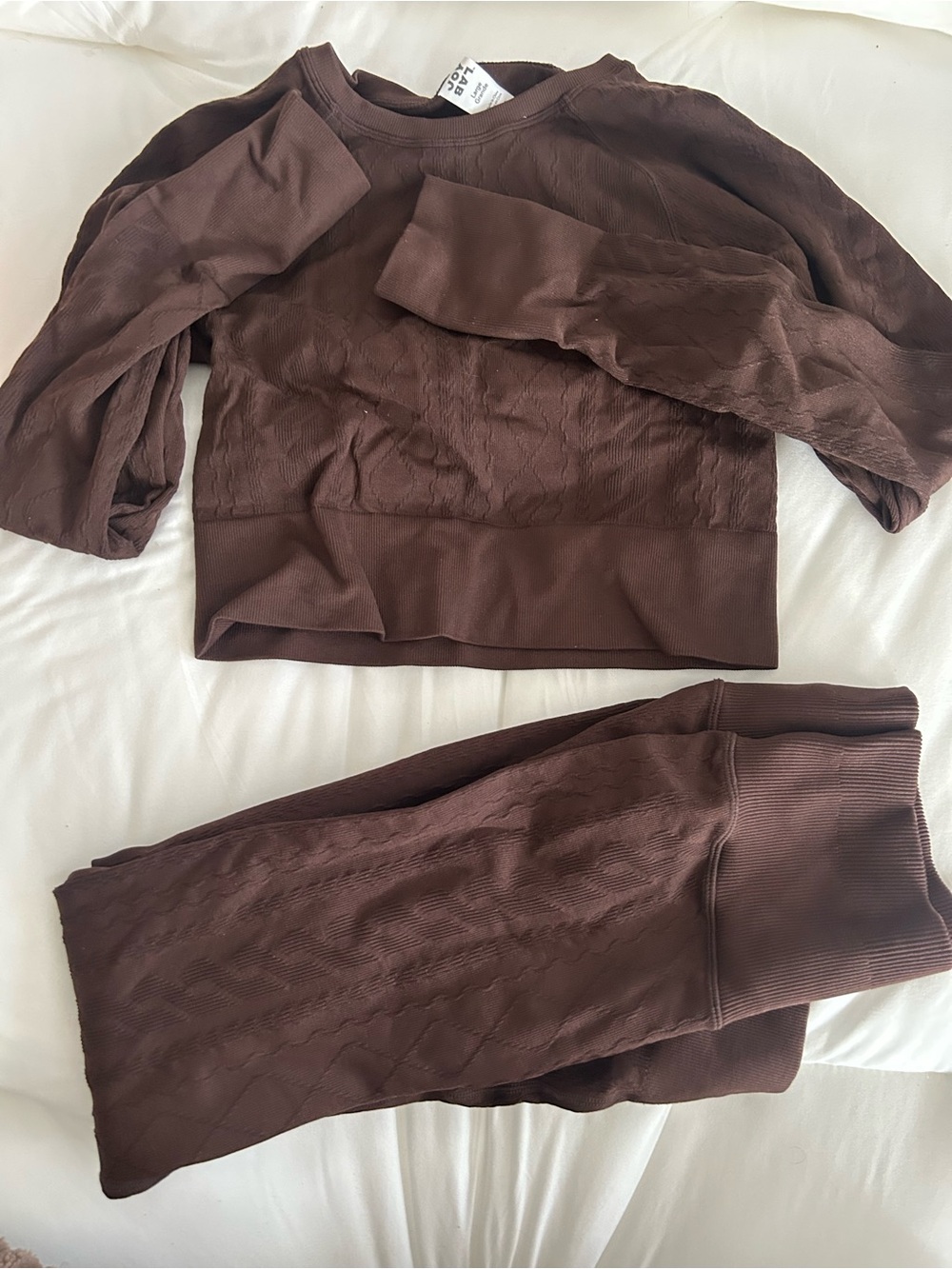 Target Brown Cable Knit Lounge Set - Deep Brown